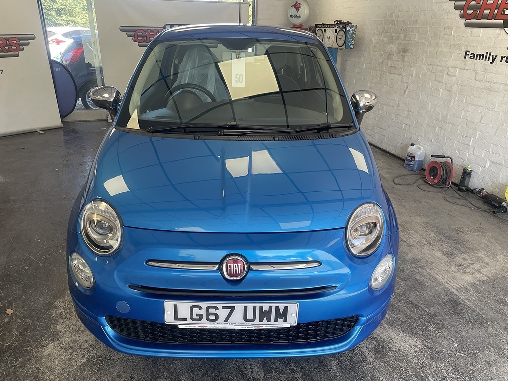 Fiat 500 Mirror Blue #4