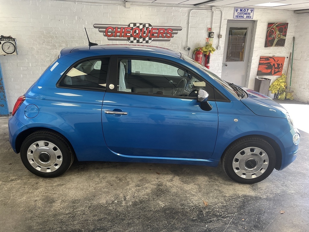 Fiat 500 Mirror Blue #5