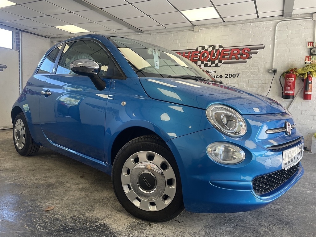 Fiat 500 Mirror Blue