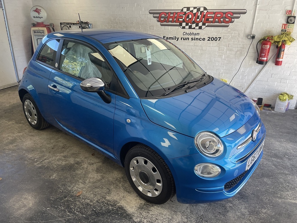 Fiat 500 Mirror Blue #2