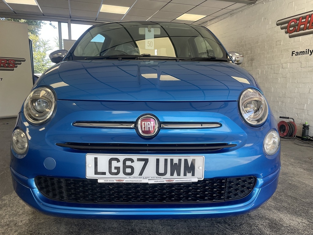 Fiat 500 Mirror Blue #3