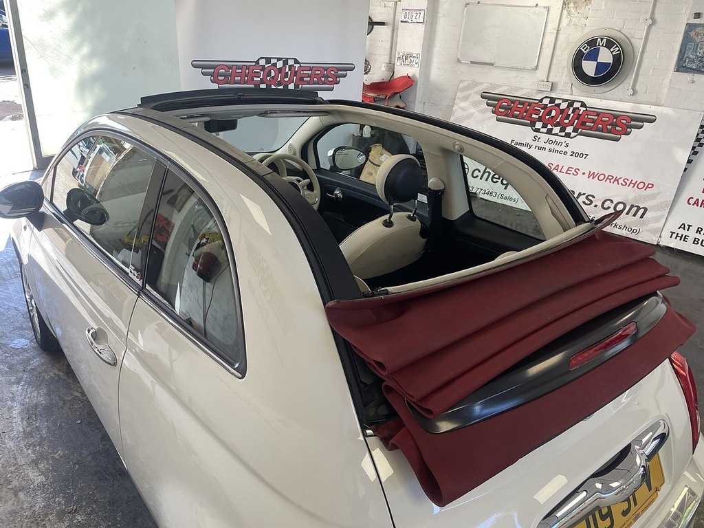 Fiat 500C 1.2 Lounge Convertible Dualogic Euro 6 Pink #15