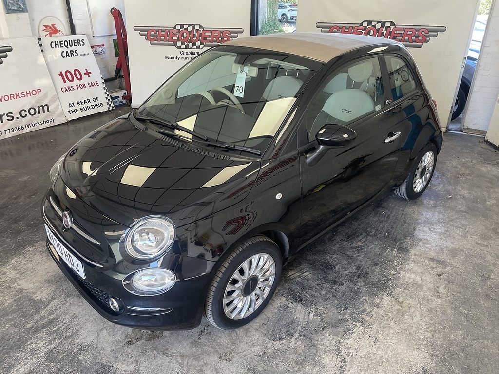 Fiat 500C Lounge Black #5