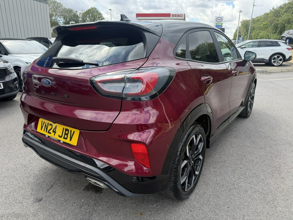 Ford Puma 1.0 Ecoboost Hybrid Mhev Vivid Ruby Ed Dct Red #5