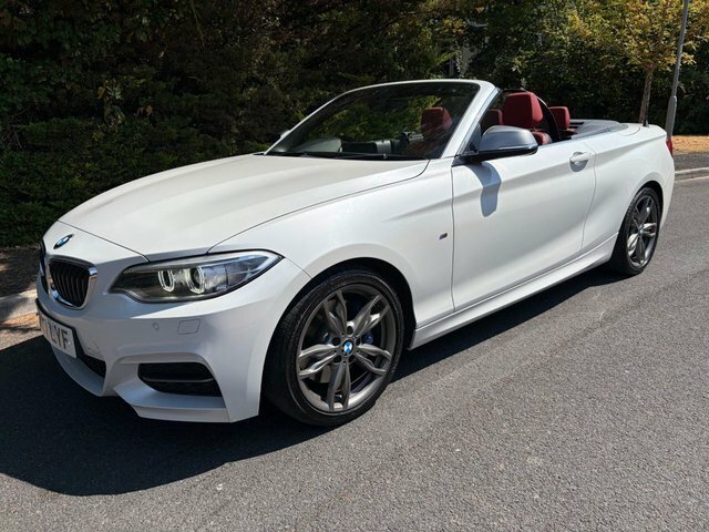 BMW 2 Series M240i Convertible White #2