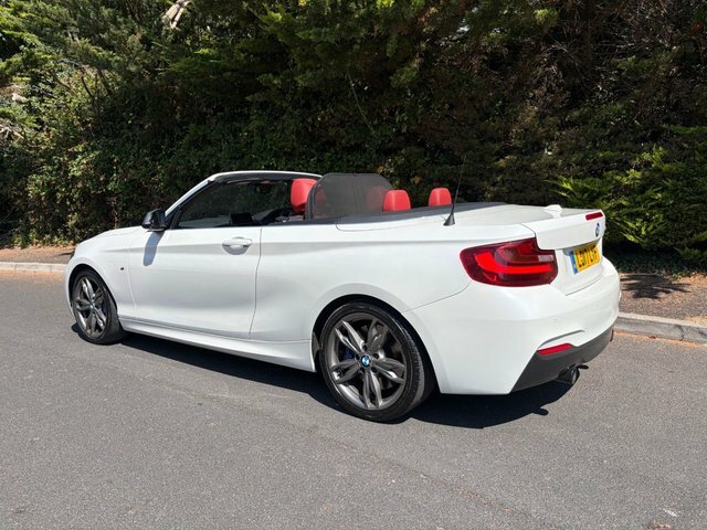 BMW 2 Series M240i Convertible White #4