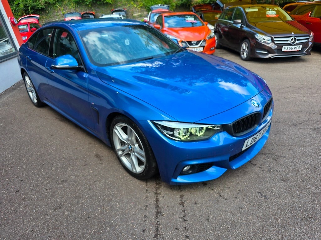 BMW 4 Series Gran Coupe 420I M Sport Professional Media Coupe P Blue #3