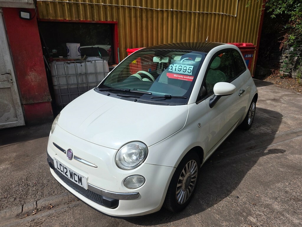 Fiat 500 1.2 Lounge Start Stop Hatchback Manua White
