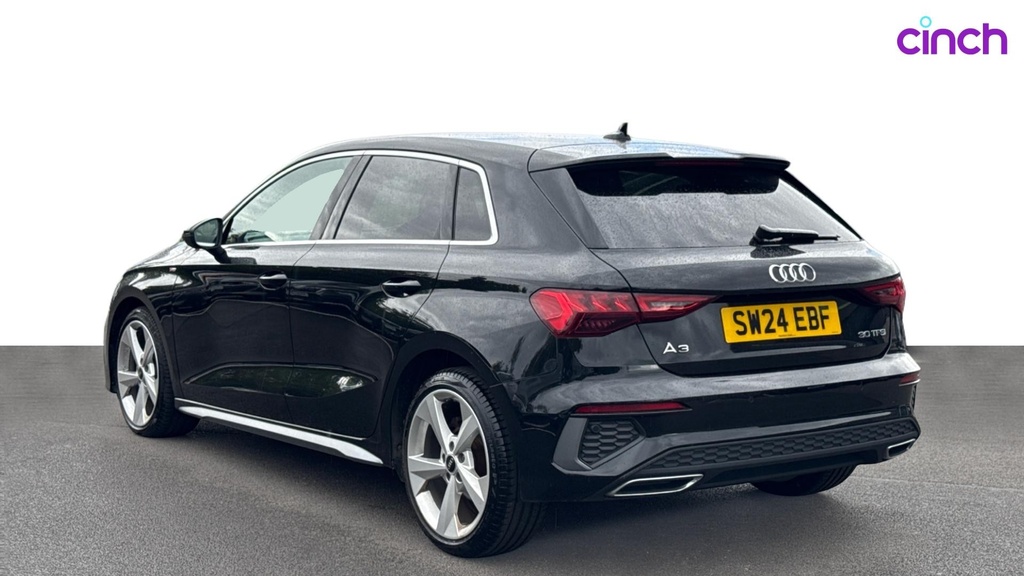 Audi A3 1.5 Tfsi 35 Black Edition Saloon S Tron White #7