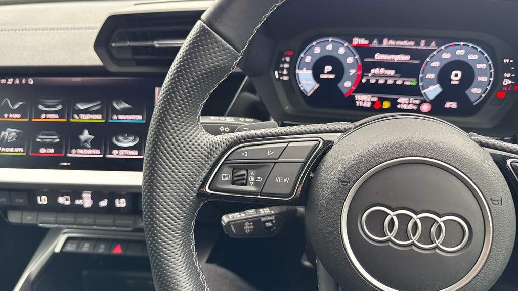 Audi A3 1.5 Tfsi 35 Black Edition Saloon S Tron White #29
