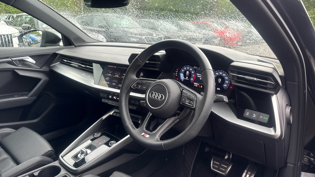 Audi A3 1.5 Tfsi 35 Black Edition Saloon S Tron White #12