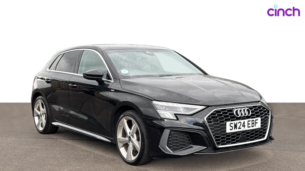 Audi A3 1.5 Tfsi 35 Black Edition Saloon S Tron White #1