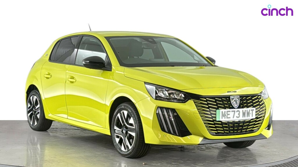 Peugeot e-208 100Kw Allure 50Kwh Yellow #1