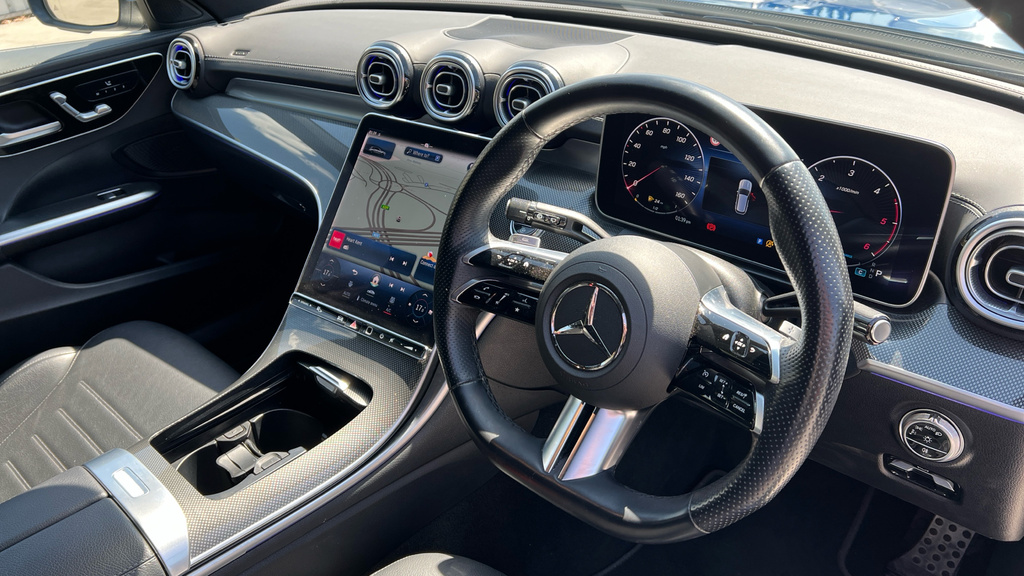 Mercedes-Benz C Class 1.5 C200h Mhev Exclusive Luxury G-tronic Euro 6 White #9
