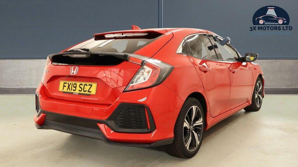 Honda Civic 1.0 Vtec Turbo Sr Cvt Euro 6 Ss Red #4