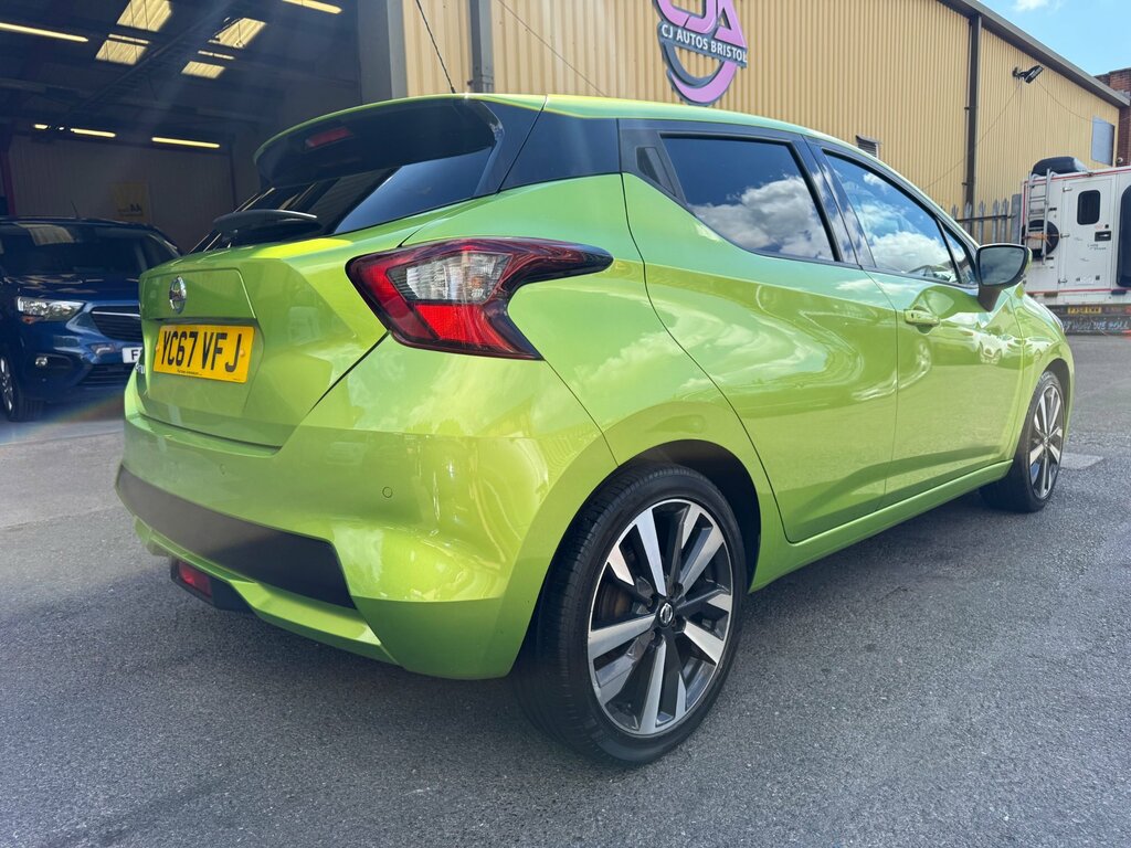 Nissan Micra 1.5 Dci Tekna Hatchback Euro 6 YC67VFJ Green #3