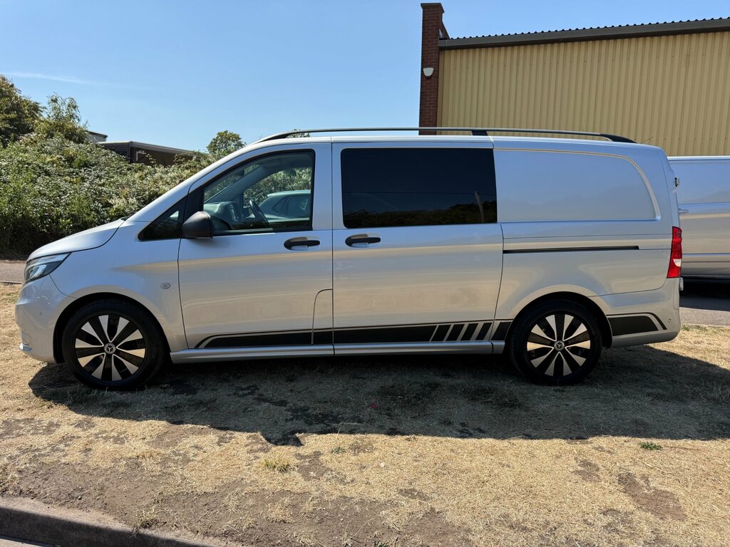 Mercedes-Benz Vito 2.1 119 Cdi Bluetec Crew Van Double Cab Silver #6