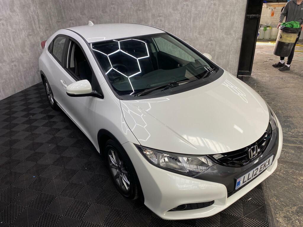 Honda Civic 1.8 I-vtec Es Euro 5 S S White #6