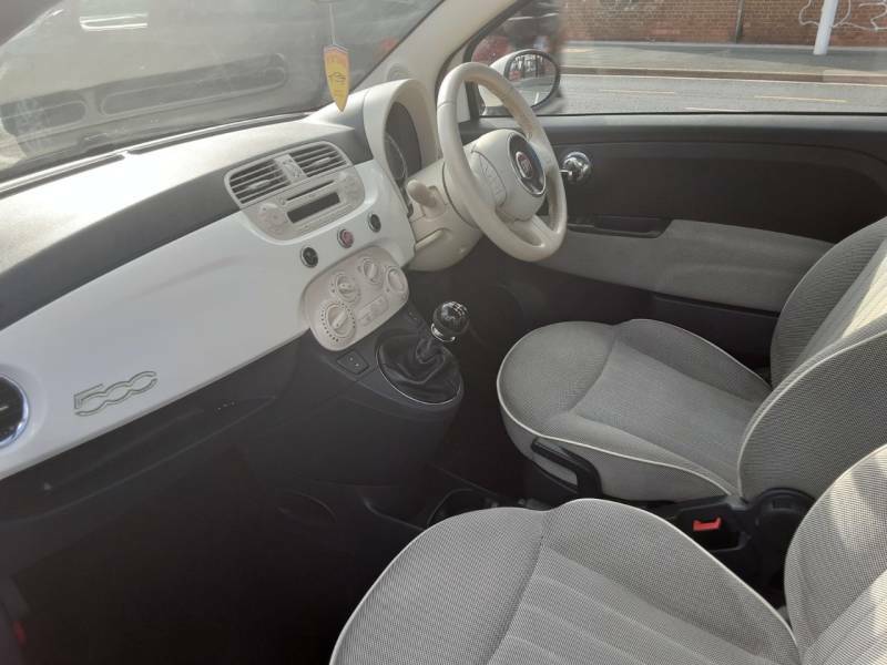 Fiat 500 1.2 Lounge Start Stop MX63OJU White #6