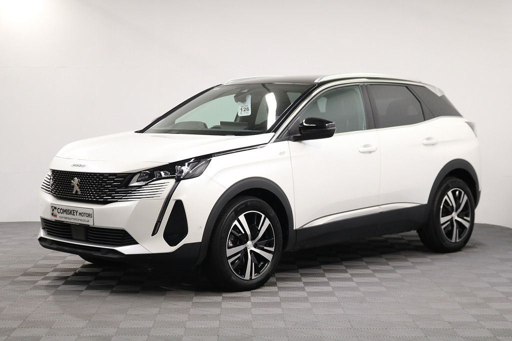 Peugeot 3008 Bluehdi Gt FV73GUA White #3