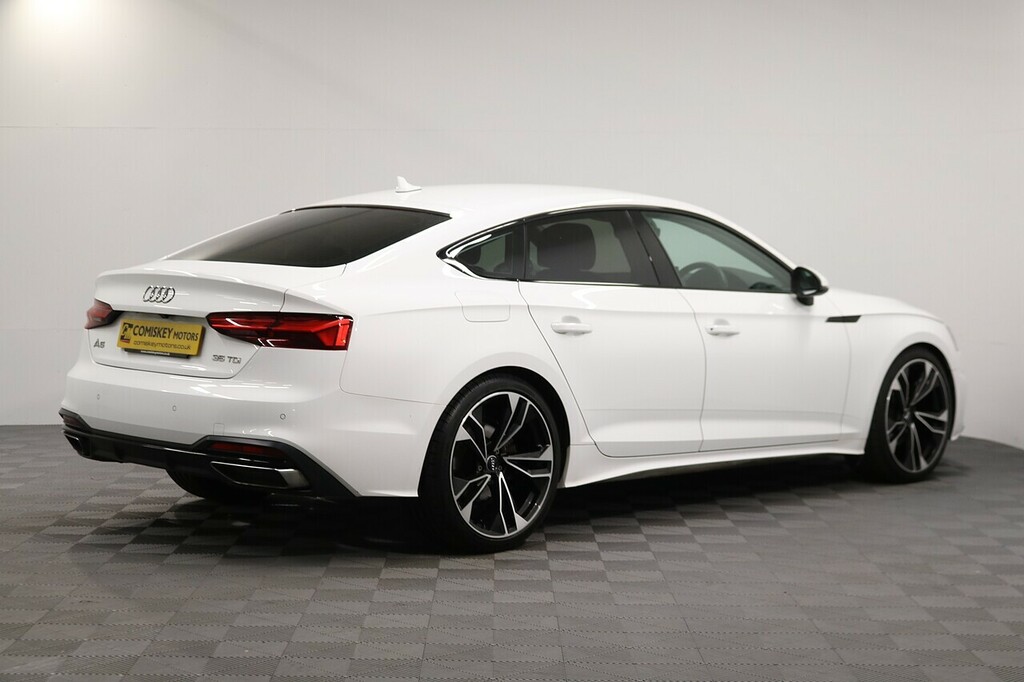 Audi A5 Tdi Sport YB72JXG White #6