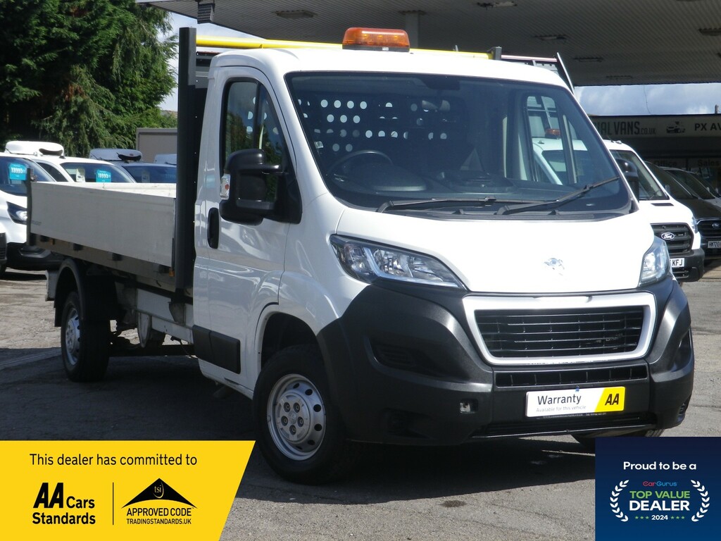 Peugeot Boxer Dropside 2.0 Bluehdi 335 Built For Business L3dro White