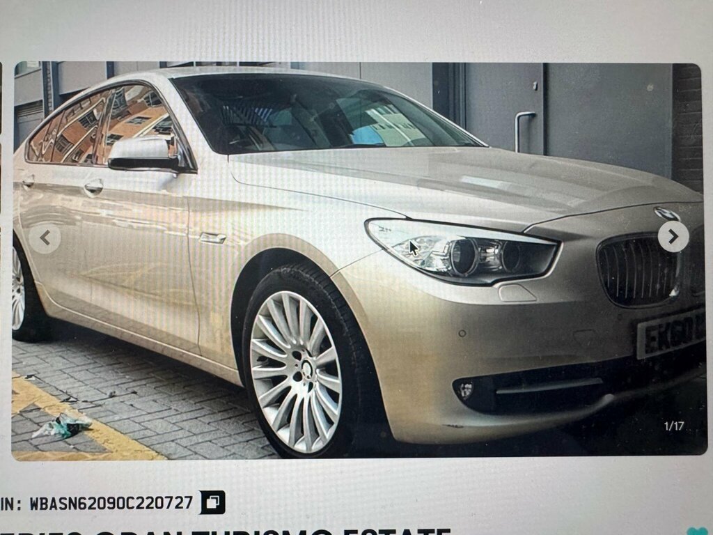 BMW 5 Series Gran Turismo 3.0 530D Executive Gt Steptronic Euro 5 Silver