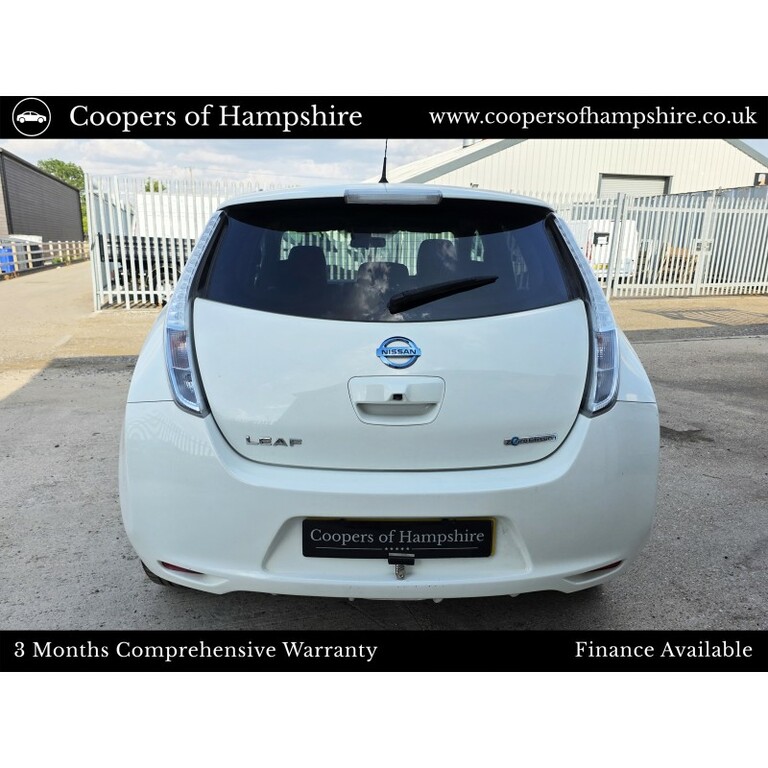 Nissan Leaf Electric White #4