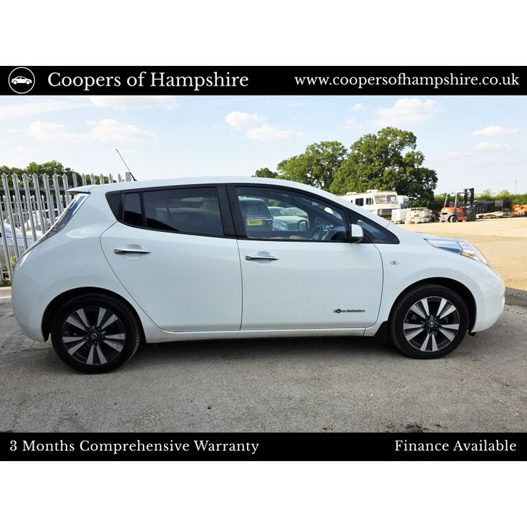 Nissan Leaf Electric White #2