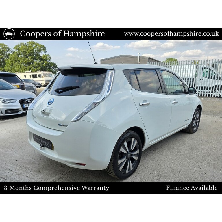 Nissan Leaf Electric White #5