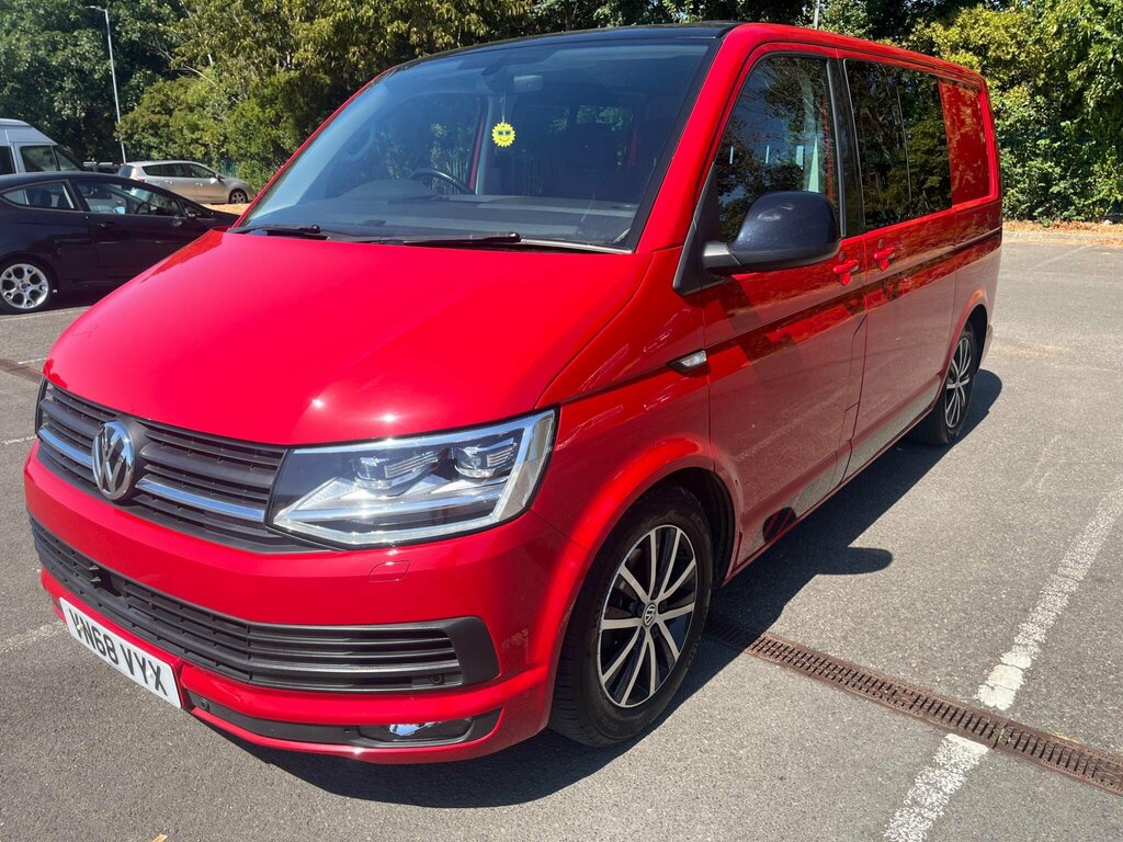 Volkswagen Transporter 2.0 Tdi T30 Bluemotion Tech Edition Kombi Dsg Fwd Red #3
