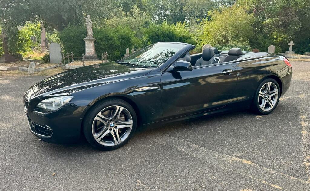 BMW 6 Series Convertible 3.0 640I Se Steptronic Euro 5 Ss Black #3