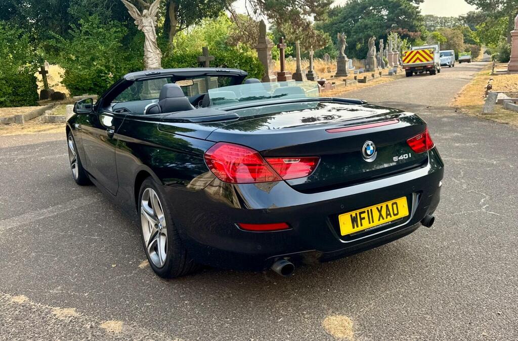 BMW 6 Series Convertible 3.0 640I Se Steptronic Euro 5 Ss Black #4