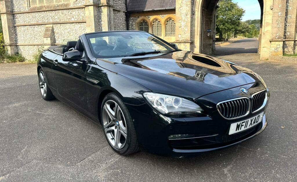 BMW 6 Series Convertible 3.0 640I Se Steptronic Euro 5 Ss Black #5