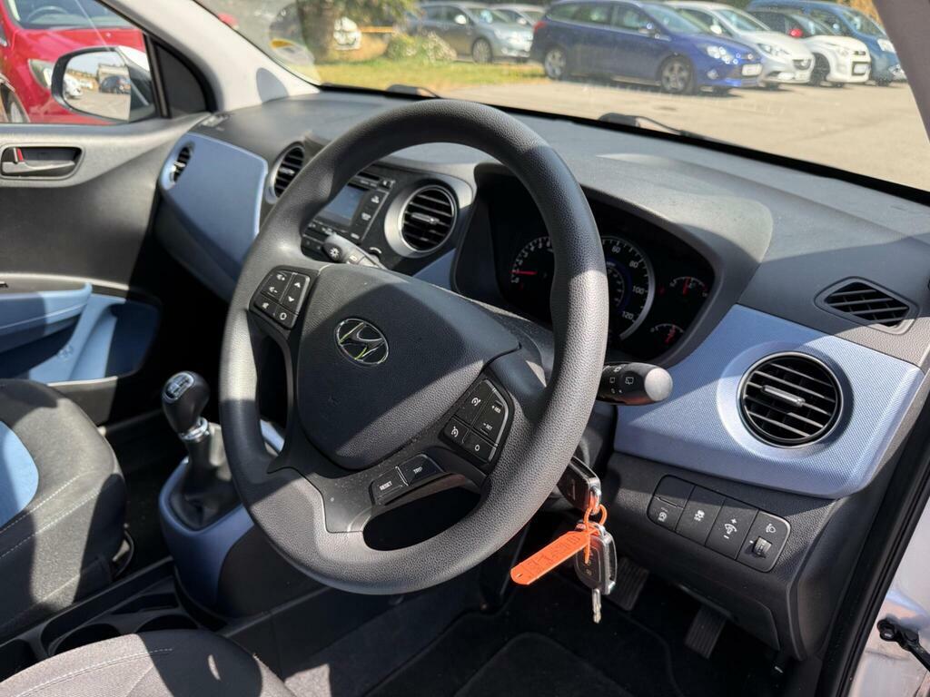 Hyundai I10 Hatchback 1.0 I10 Prem 1.0 Bd Blue Int 201665 Grey #12