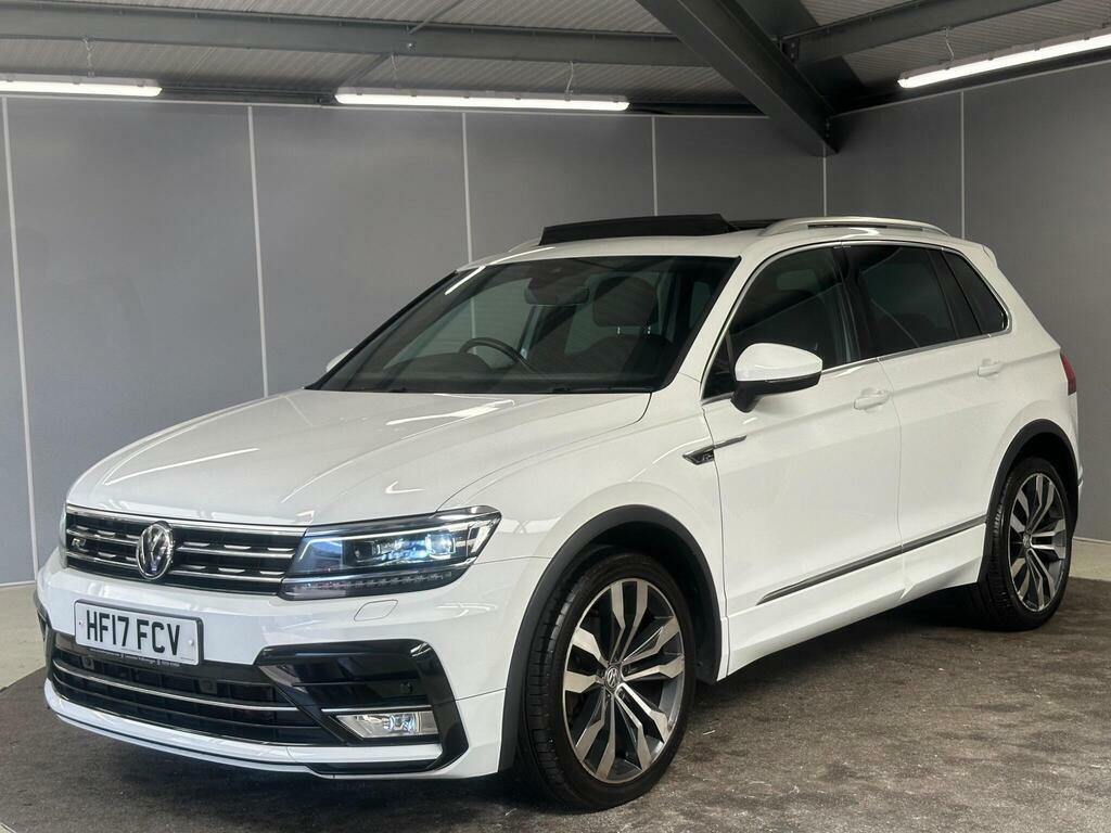 Volkswagen Tiguan 2.0 Tdi Bluemotion Tech R-line Dsg 4Motion Euro 6 HF17FCV White #3