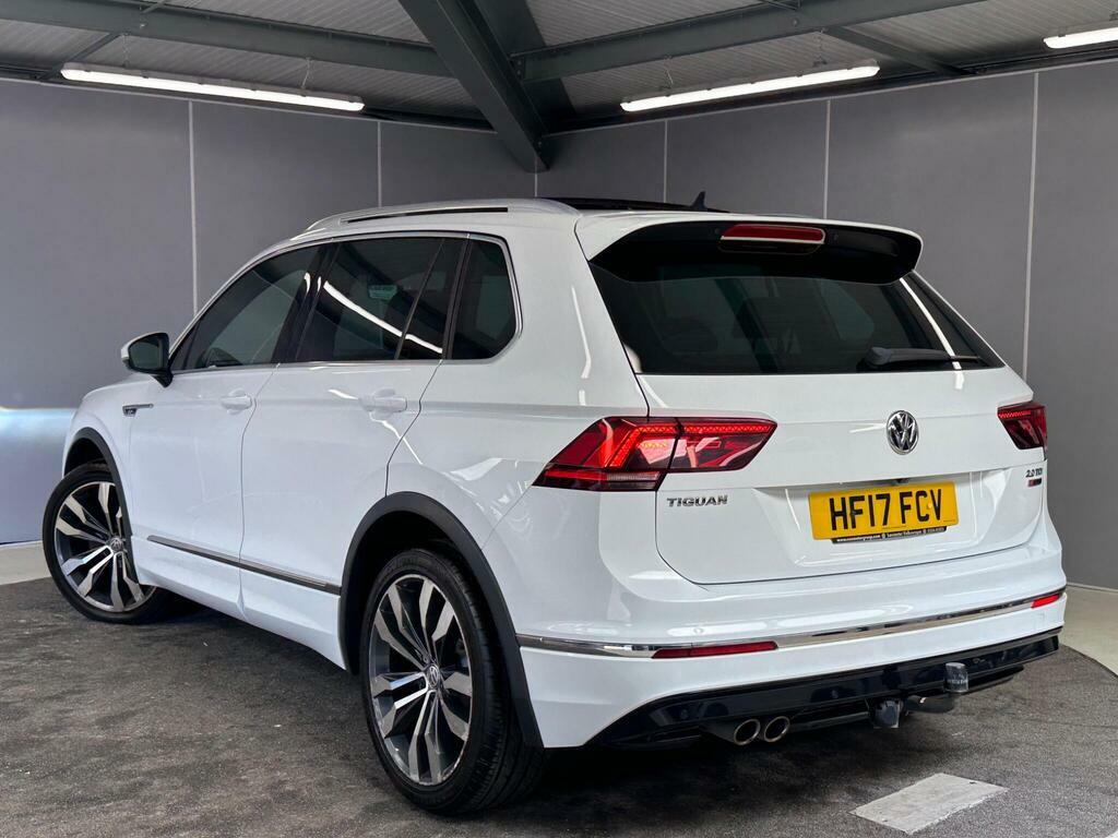 Volkswagen Tiguan 2.0 Tdi Bluemotion Tech R-line Dsg 4Motion Euro 6 HF17FCV White #4