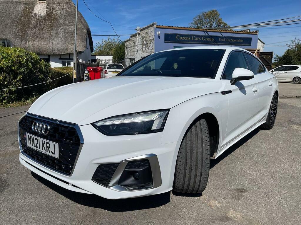 Audi A5 2.0 Tdi 40 S Line Sportback S Tronic Quattro Euro White #3