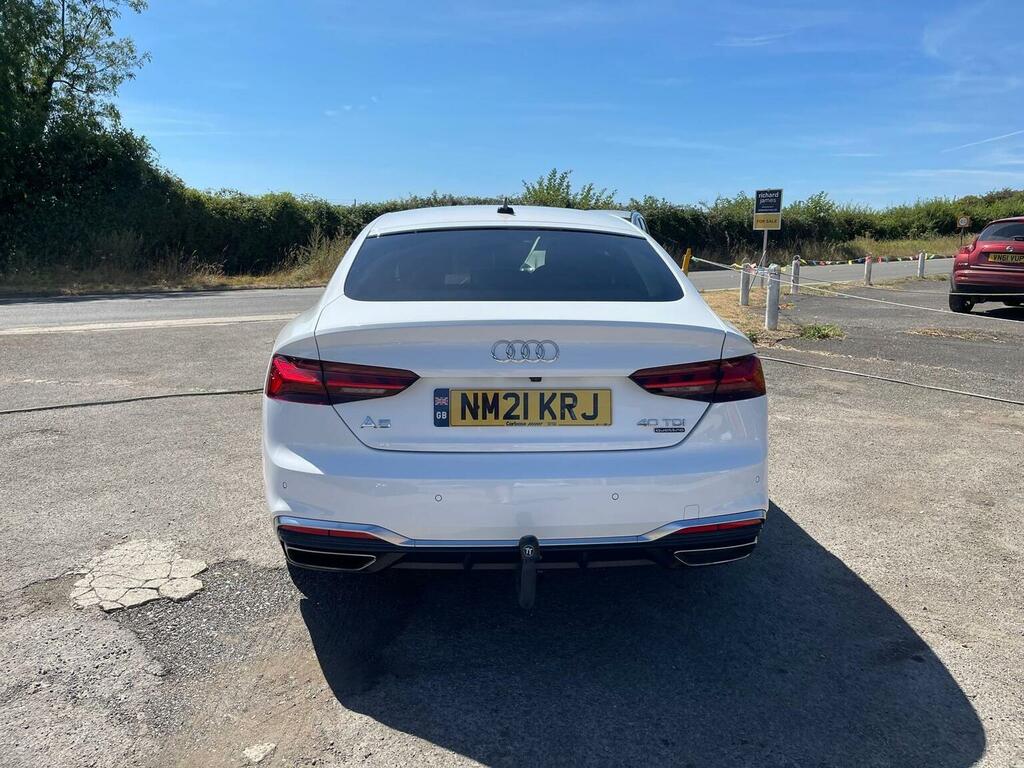 Audi A5 2.0 Tdi 40 S Line Sportback S Tronic Quattro Euro White #6