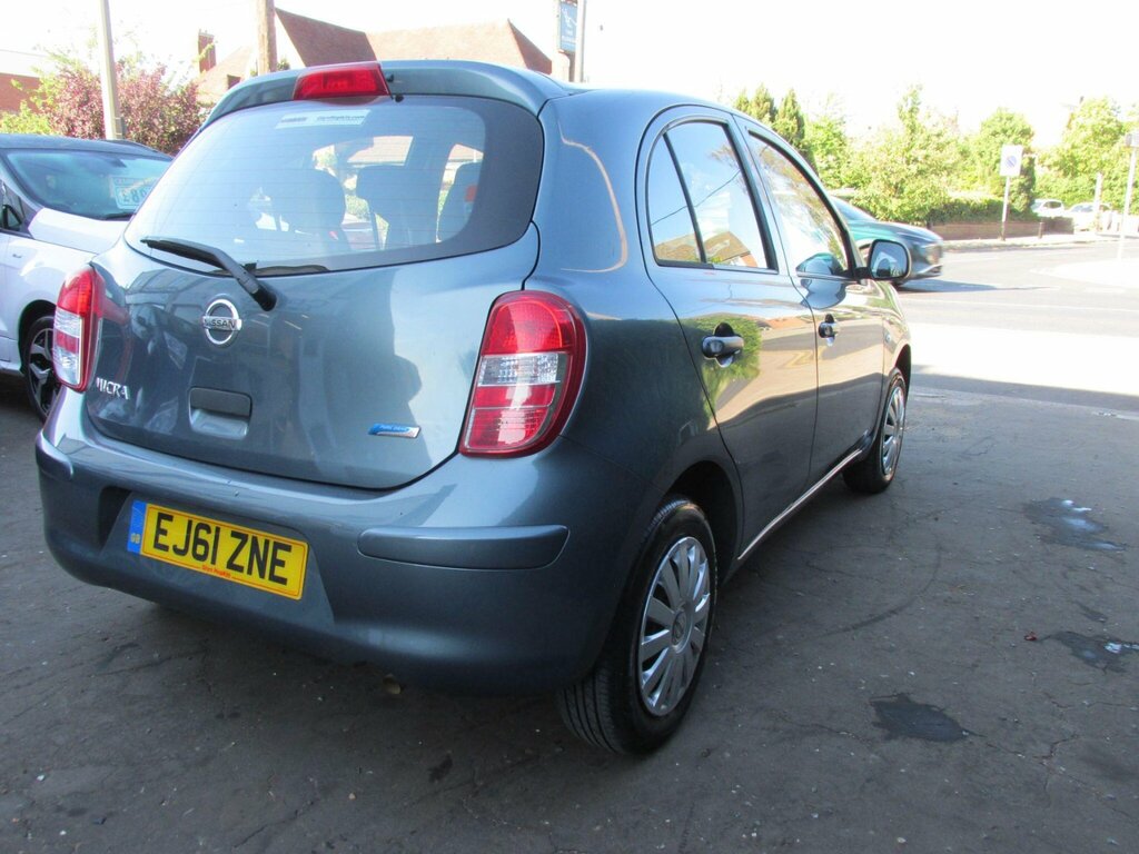 Nissan Micra 1.2 12V Visia Cvt Euro 5 Grey #4