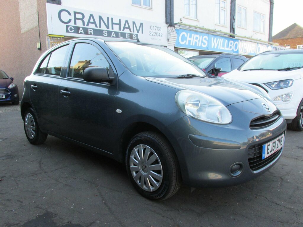 Nissan Micra 1.2 12V Visia Cvt Euro 5 Grey #3
