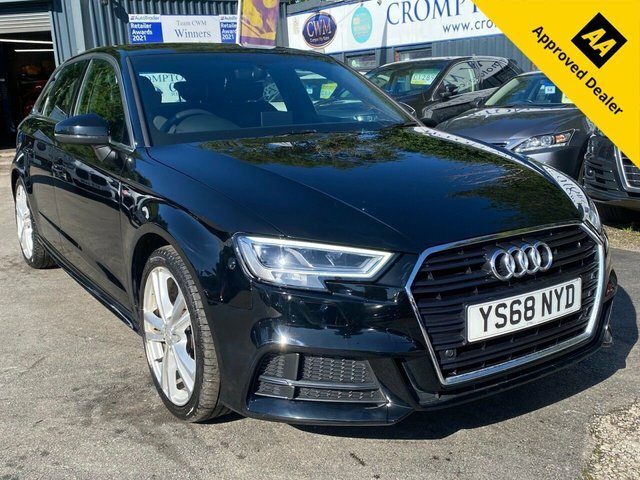 Audi A3 1.5 Tfsi Cod 35 S Line Sportback S Tron Black