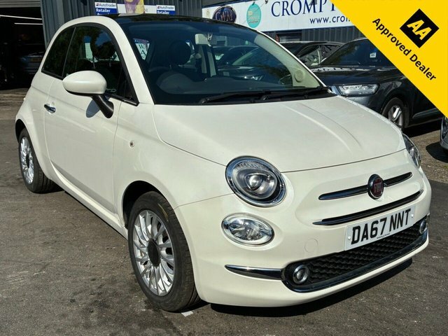 Fiat 500 1.2 Lounge Hatchback Dualogic Euro 6 S White
