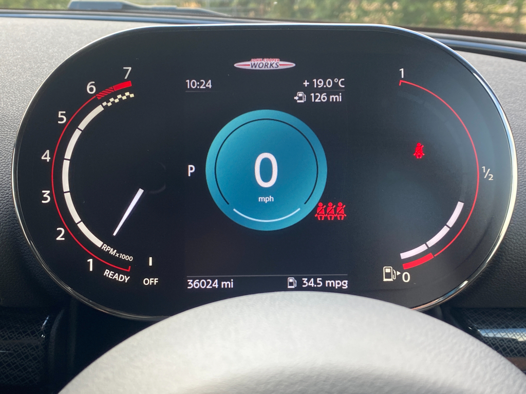 Mini Clubman John Cooper Works All4 - Digital Dash Apple Blue #6