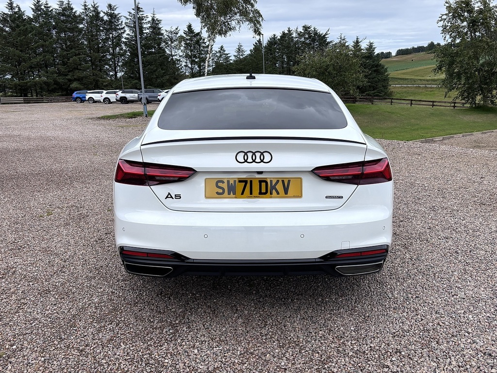 Audi A5 Hatchback SW71DKV White #6