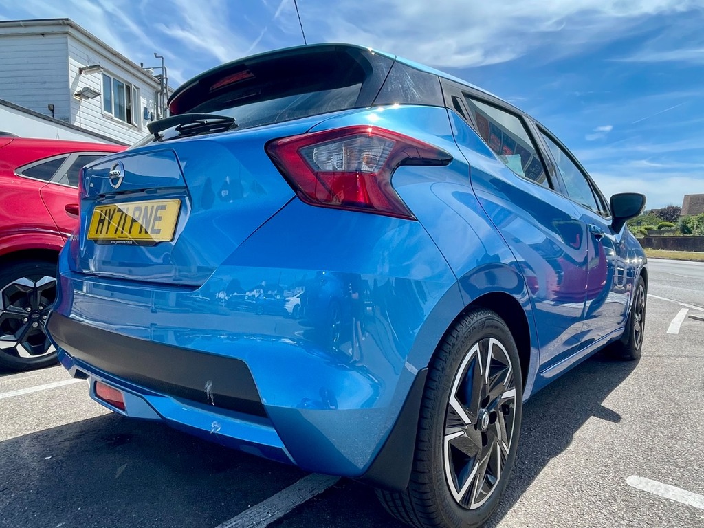 Nissan Micra 1.0 Ig-t 92 Acenta Cvt Blue #3