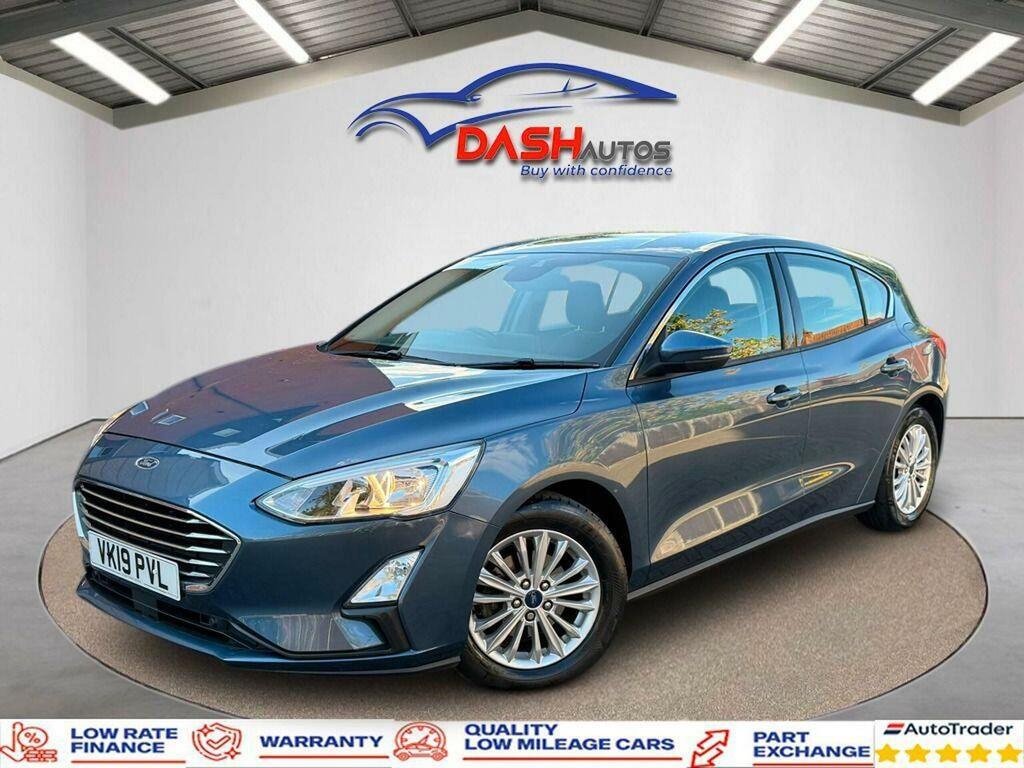 Ford Focus 1.0T Ecoboost Titanium Euro 6 Ss 2019 VK19PVL Blue #4