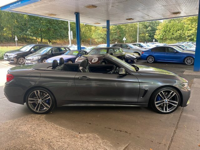 BMW 4 Series 2018 2.0 420D M Sport Convertible Grey #2