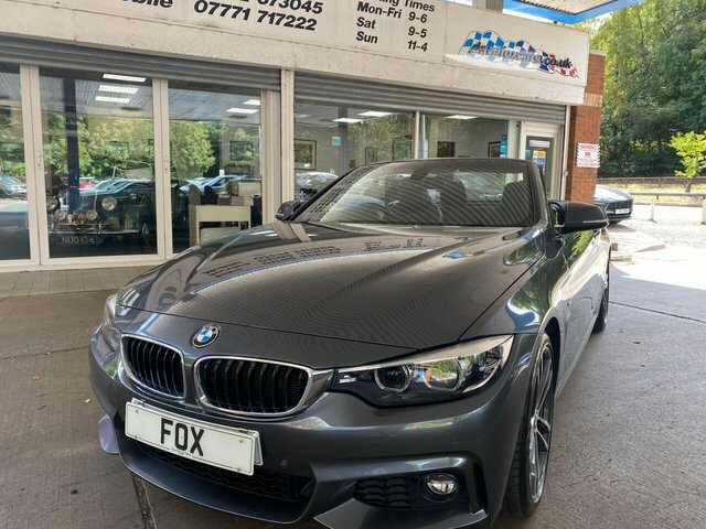 BMW 4 Series 2018 2.0 420D M Sport Convertible Grey #3