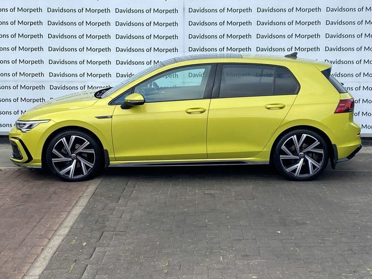 Volkswagen Golf 2.0 Tdi R-line Hatchback Dsg Euro 6 S Yellow #5